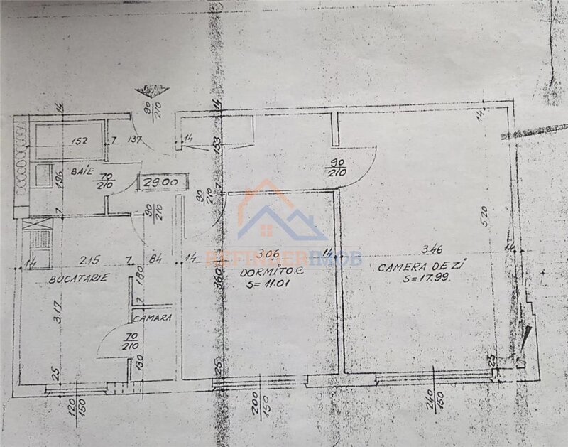 Titan Apartament de vanzare cu 2 camere, zona Titan - Metrou 1 Decembrie 1918